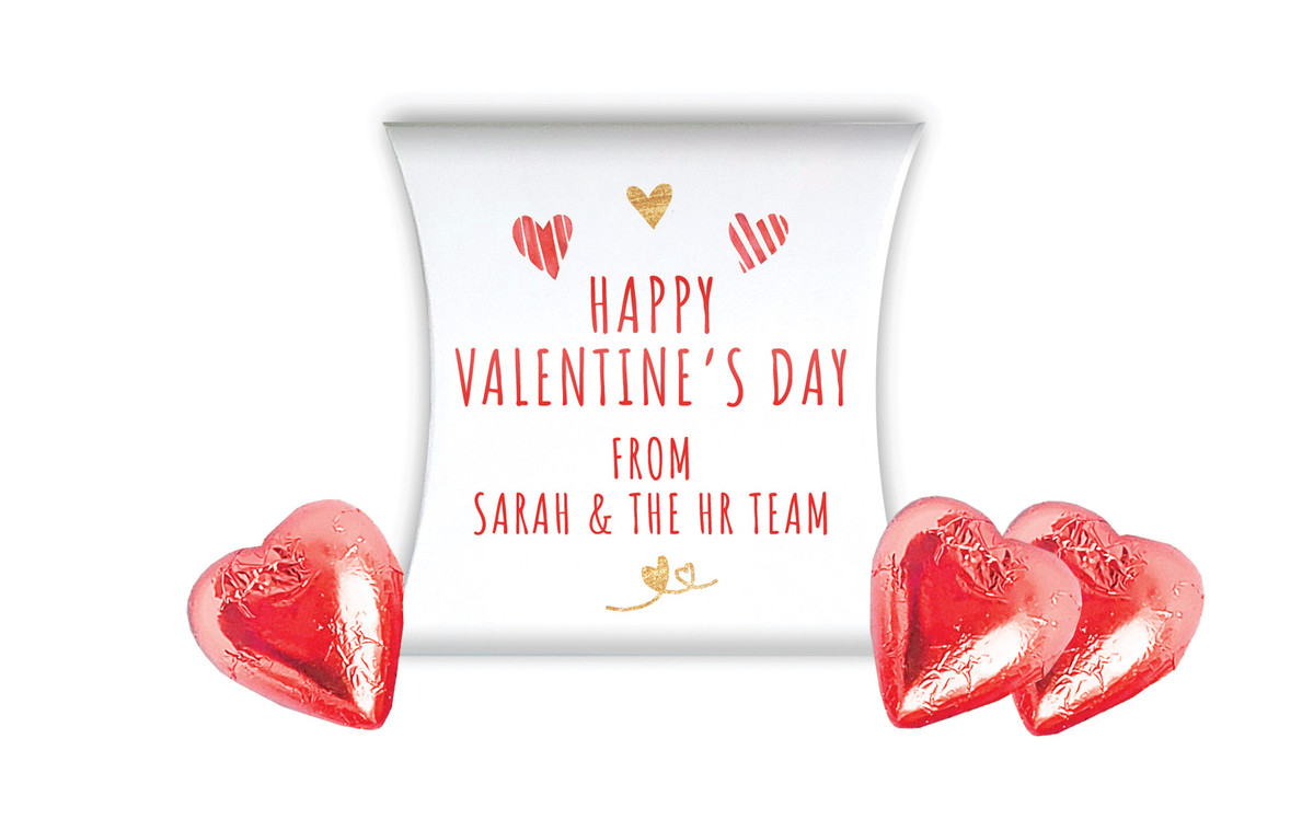 Just Hearts Valentines Day Personalised Pillow Boxes