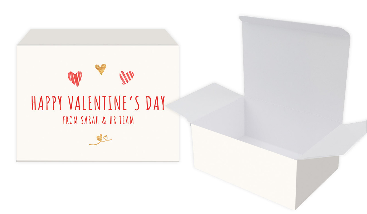 Just Hearts Valentines Day Personalised Tuck Gift Box