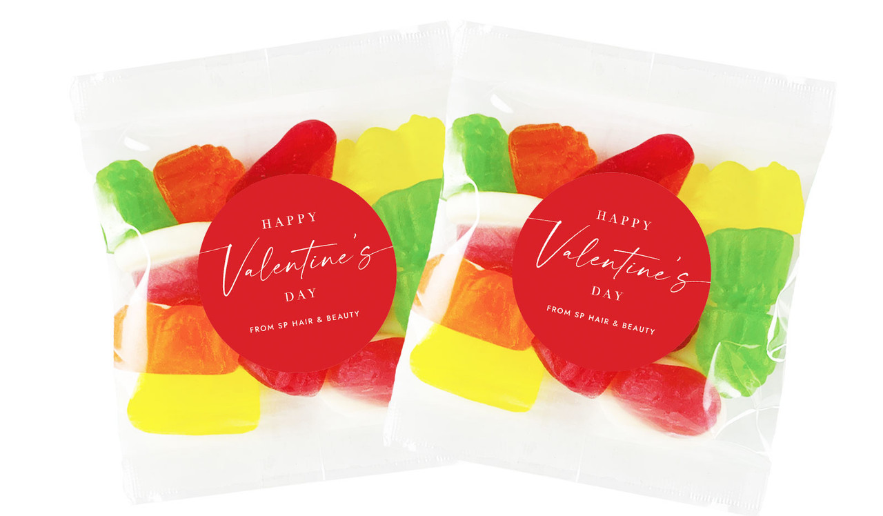 Only Red Valentines Day Personalised Lolly Bag