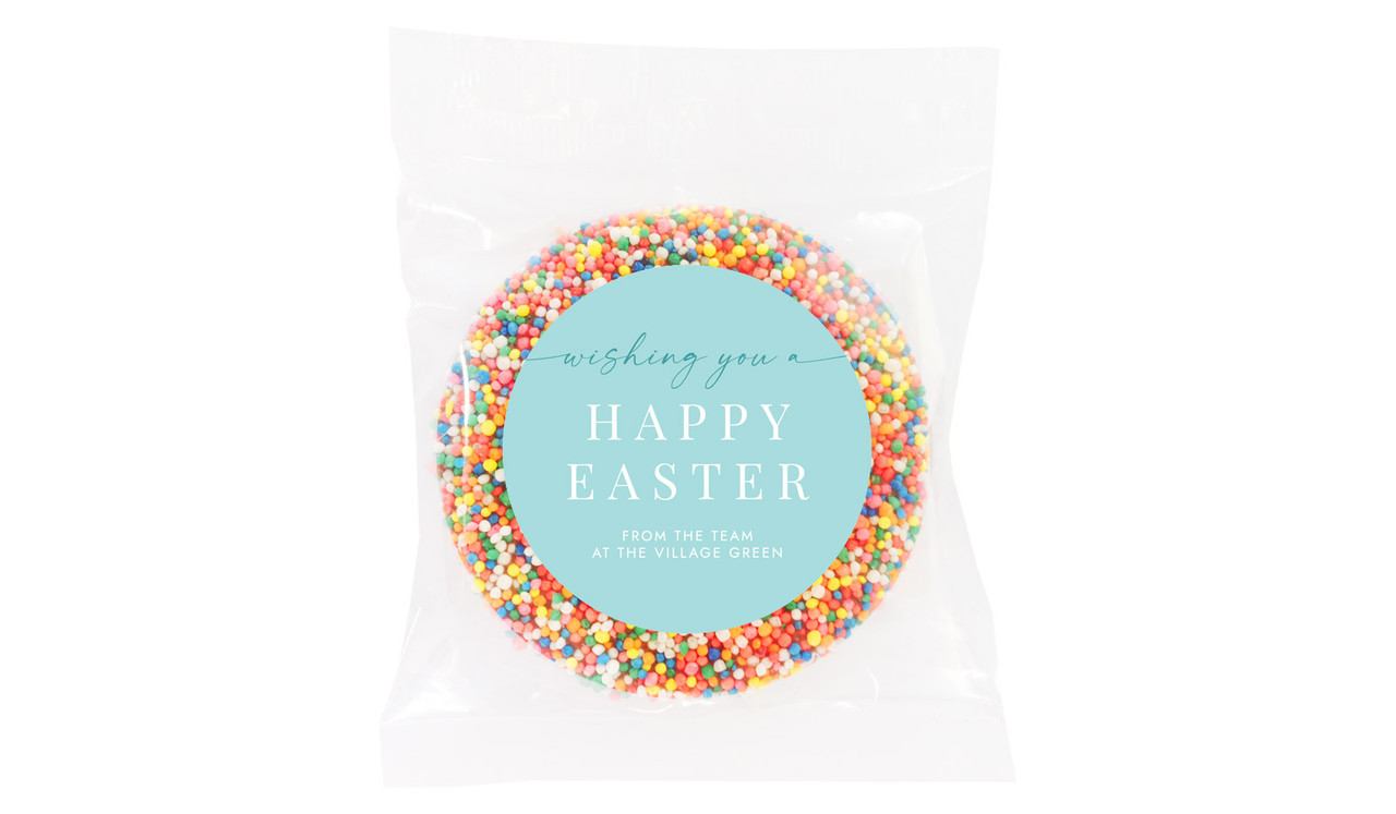 Beautiful Blue Personalised Easter Giant Chocolate Freckles