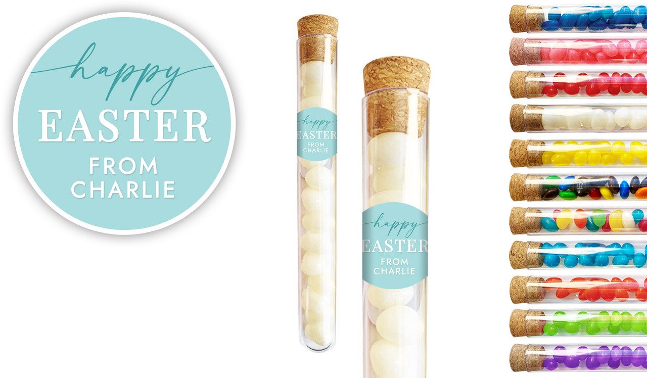 Beautiful Blue Easter Personalised Test Tubes