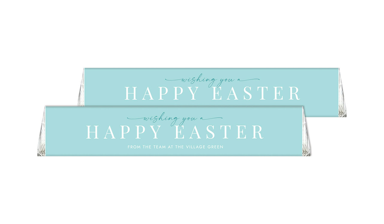 Beautiful Blue Personalised Easter Toblerone Bars 50g