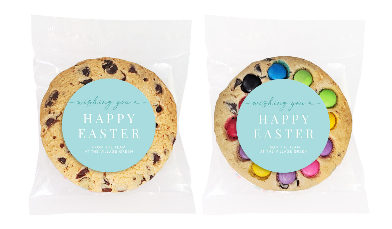 Colourful Bunnies Personalised Easter Cookies