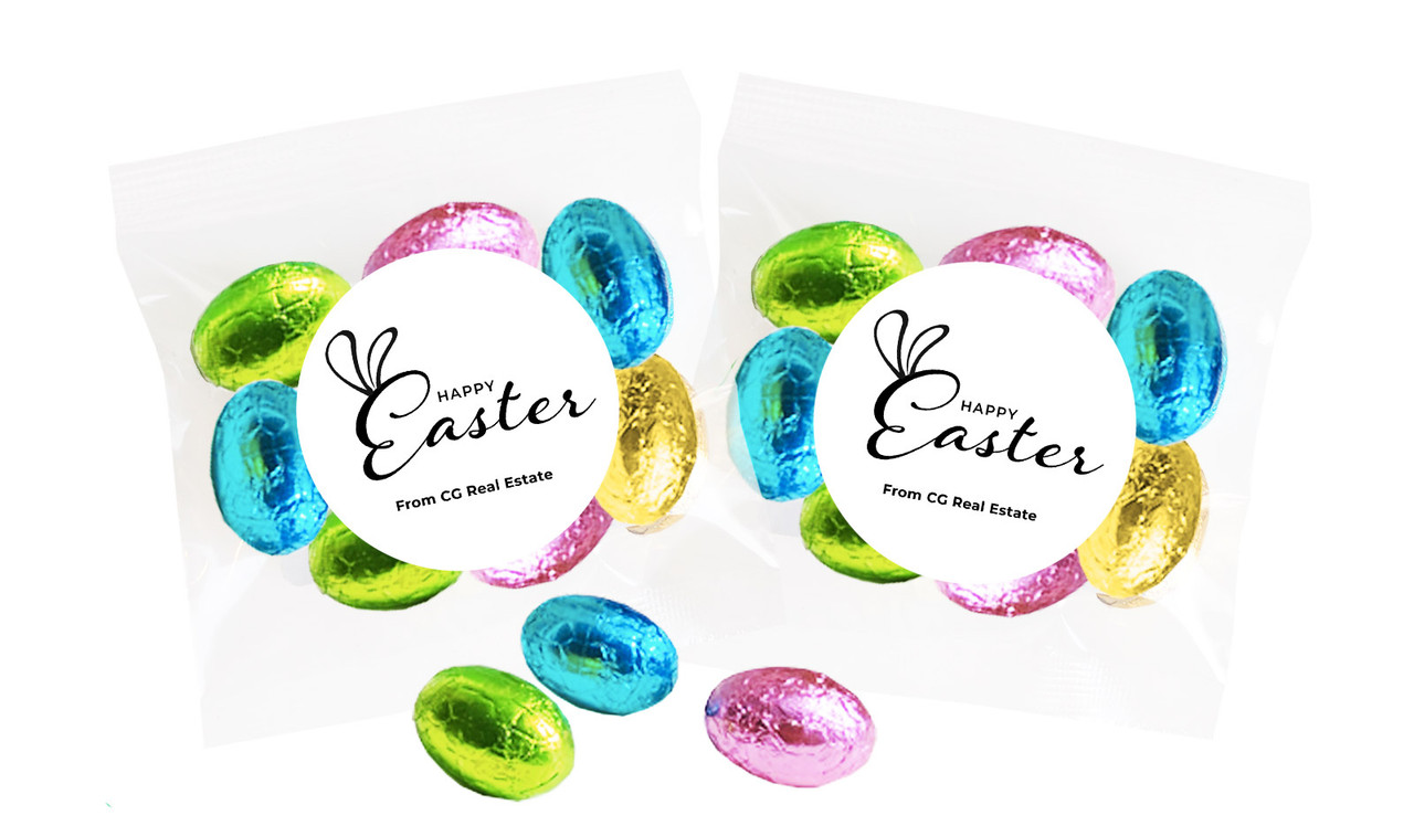 Fun Font Personalised Bag Of Easter Eggs