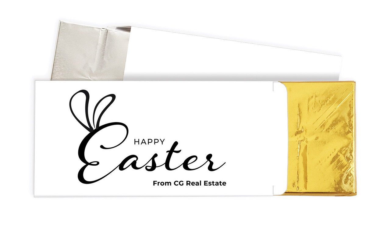 Fun Font Personalised Easter Chocolate Bar In A Box
