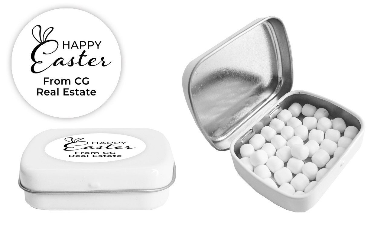 Fun Font Personalised Easter Mint Tins