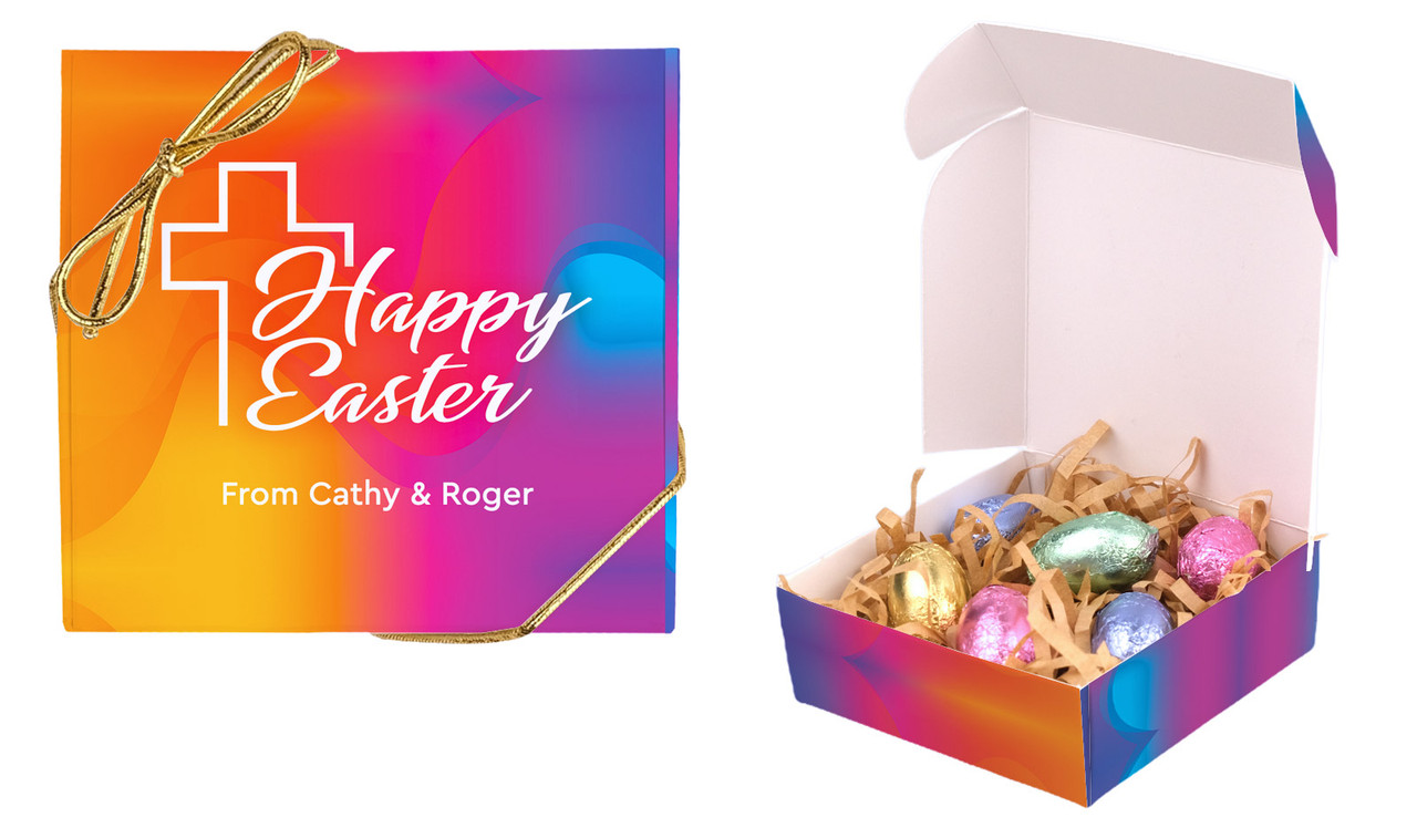 Radiant Religious Personalised Easter Egg Nest Box