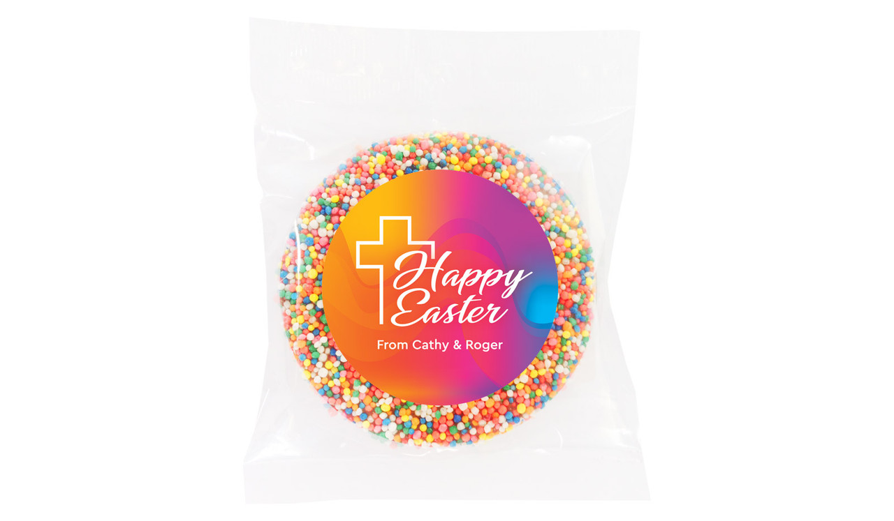 Radiant Religious Personalised Easter Giant Chocolate Freckles