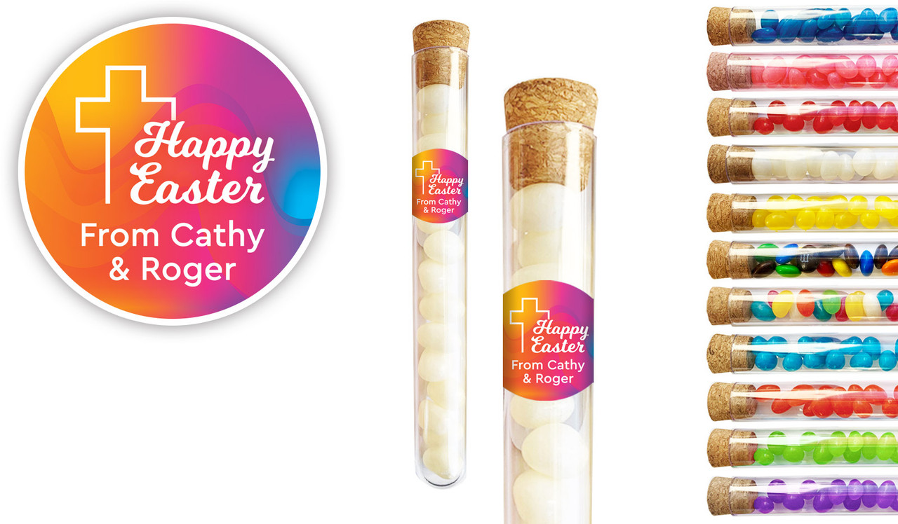 Radiant Religious Easter Personalised Test Tubes