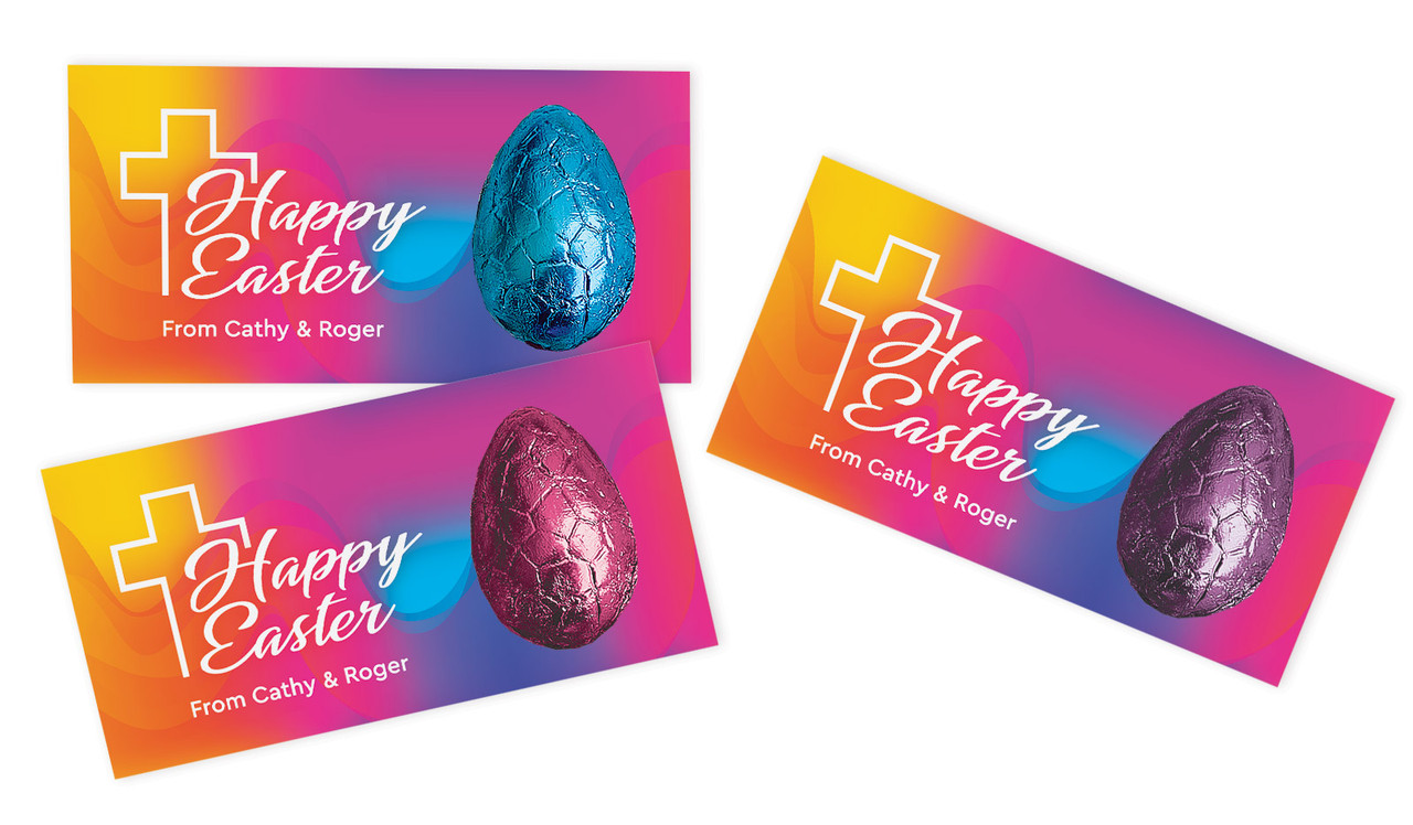 Radiant Religious Personalised Easter Egg Card