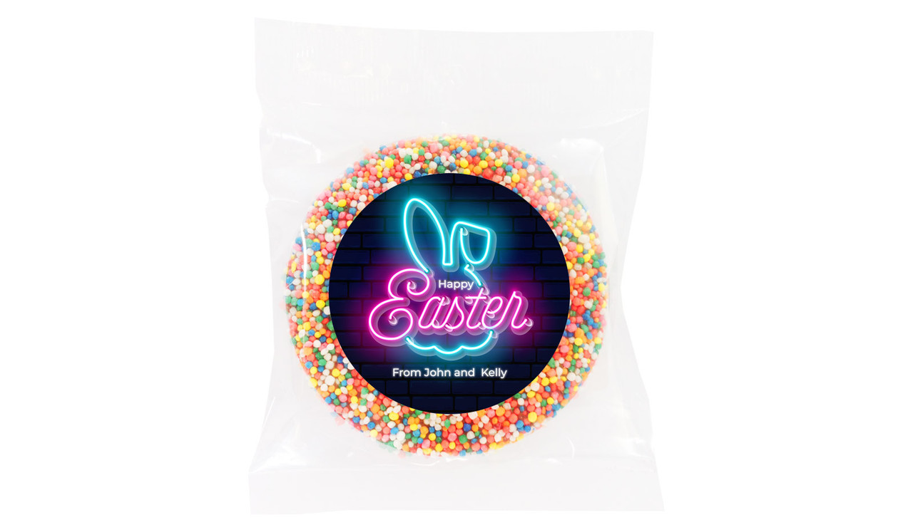 Neon Personalised Easter Giant Chocolate Freckles