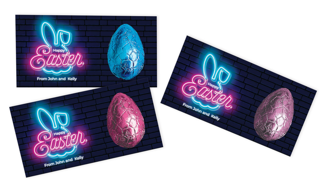 Lilac Personalised Easter Egg Card