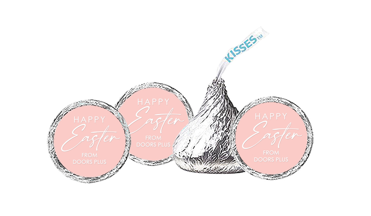 Pretty Pink Personalised Easter Hersheys Kisses