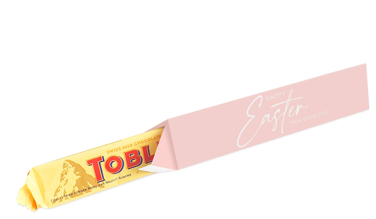 Pretty Pink Personalised Easter Toblerone Bar In A Box
