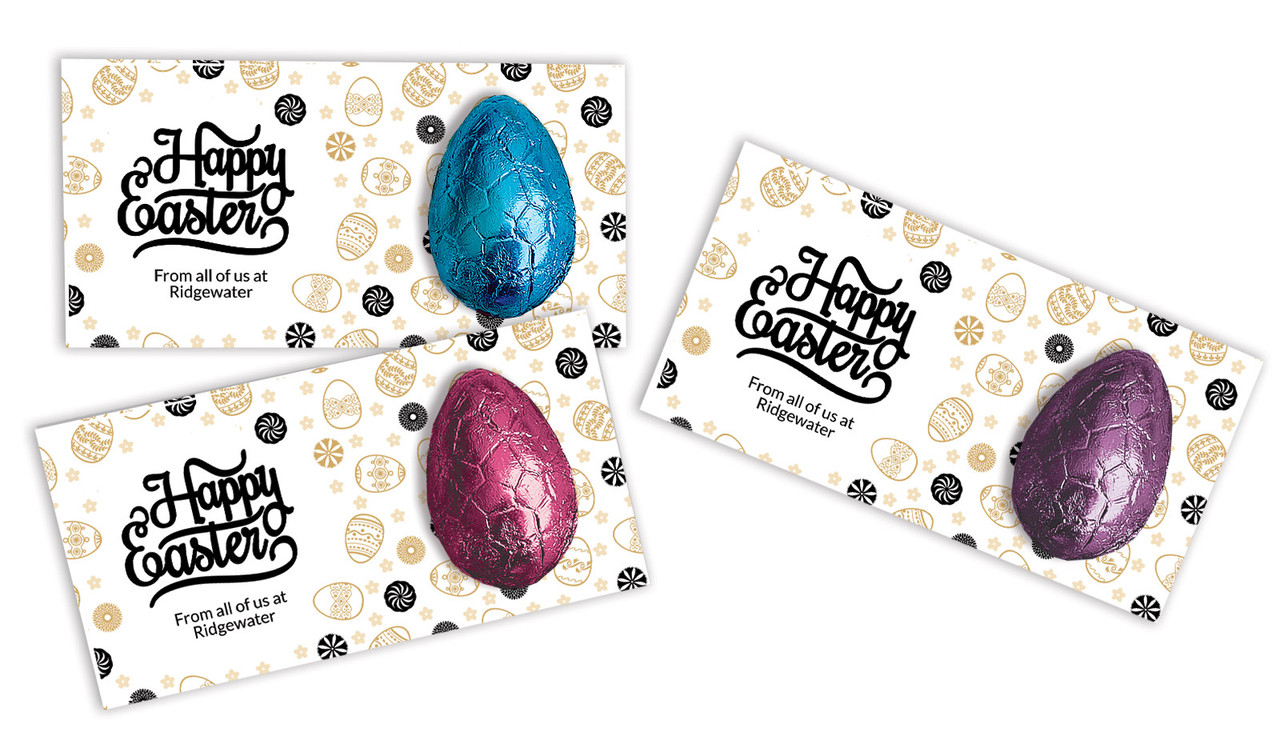 Sophisticated Personalised Easter Egg Card