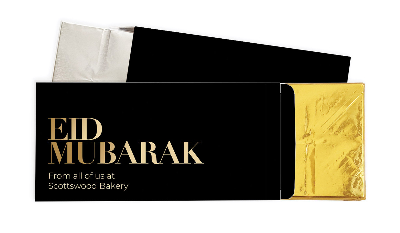 Black Personalised Chocolate Bar In A Box