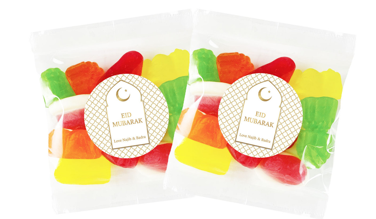 White Window Personalised Lolly Bag