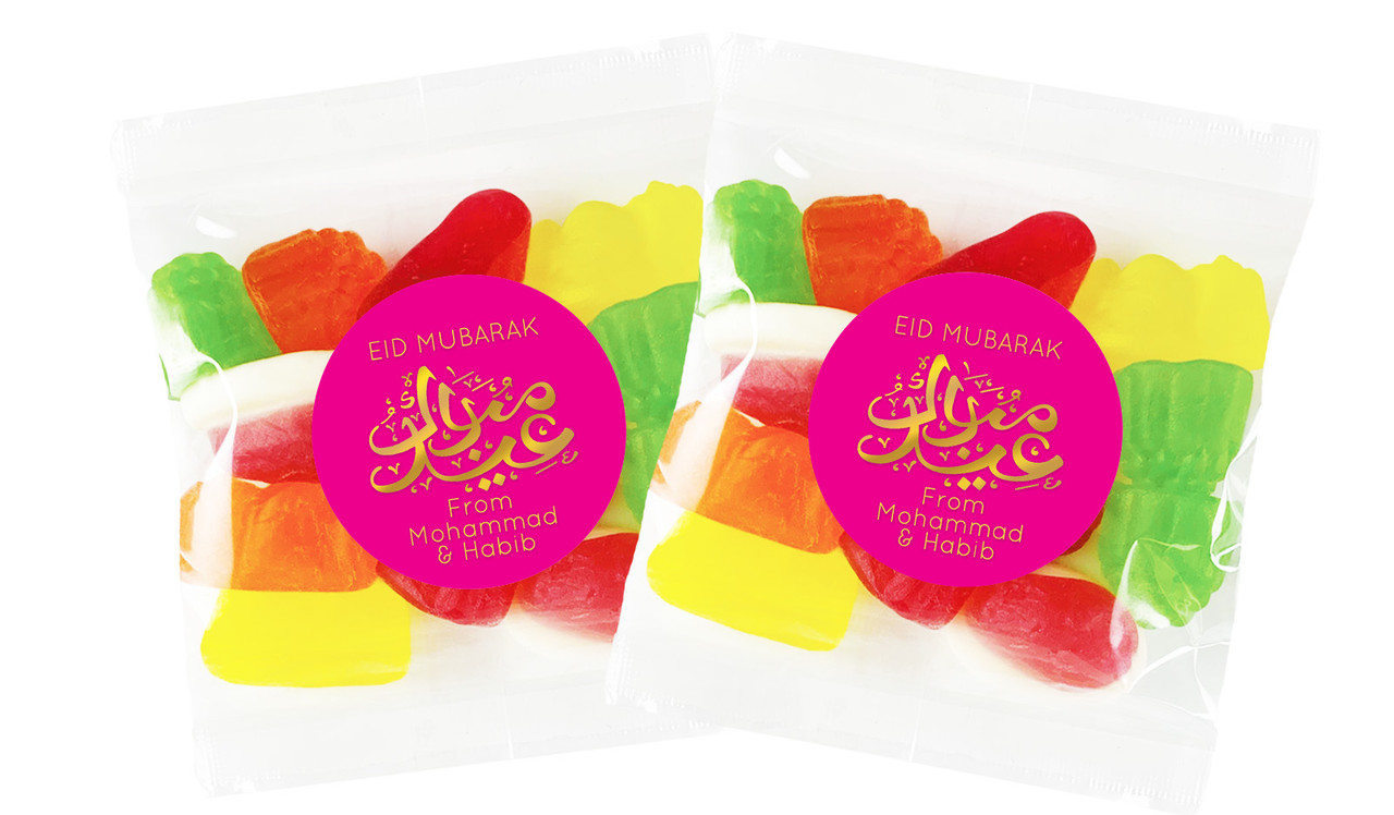 Symbol On Pink Personalised Lolly Bag