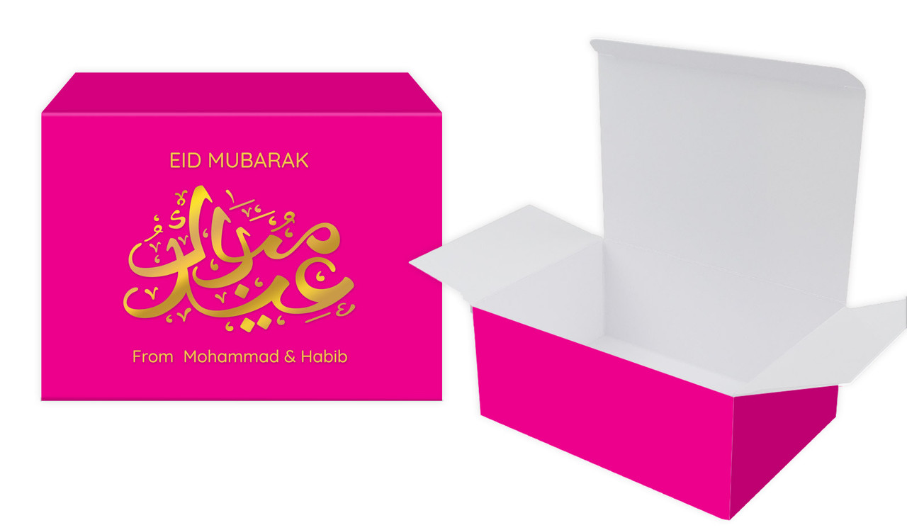 Symbol On Pink Personalised Tuck Gift Box