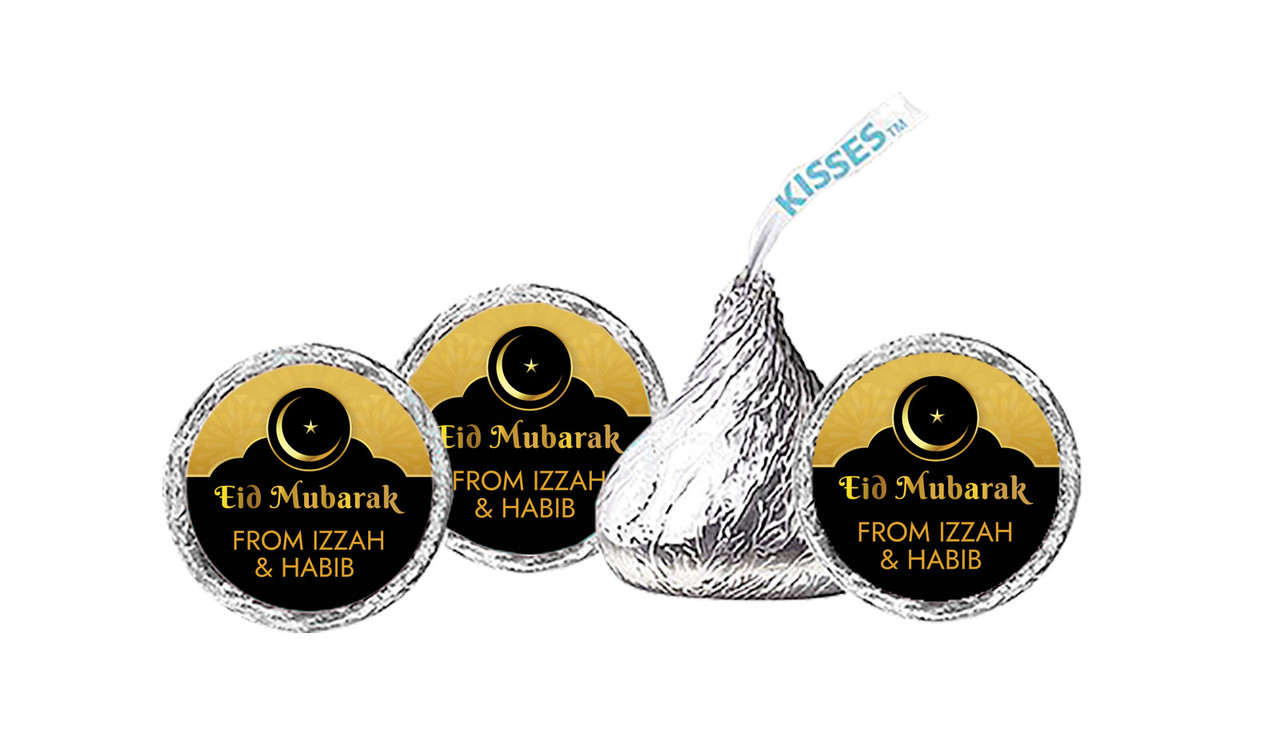 Moon Star Eid Mubarak Personalised Hershey's Kisses