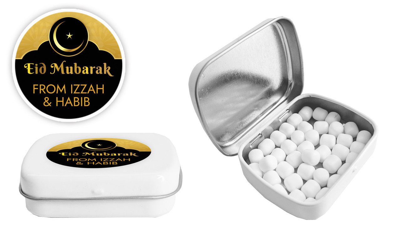 Moon Star Eid Personalised Mint Tins
