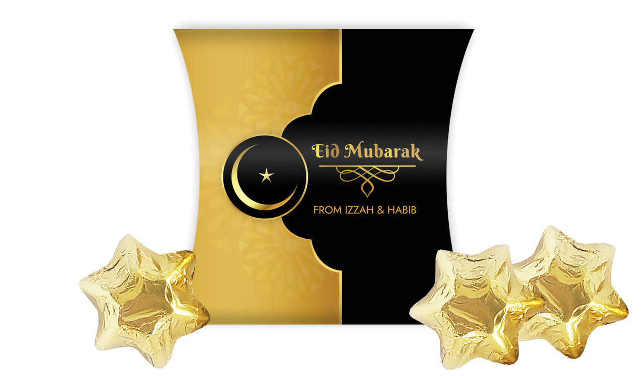 Moon Star Eid Personalised Pillow Boxes