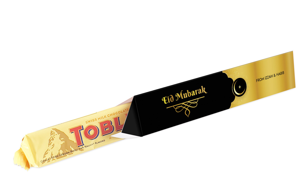 Moon Star Personalised Eid Toblerone Bar In A Box