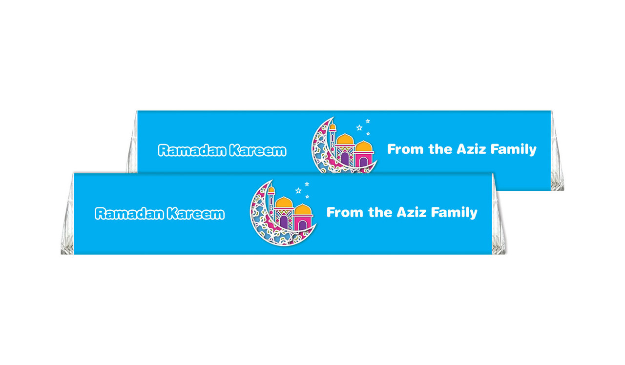 Fun Blue Toblerone Eid Mubarak Chocolates 50g