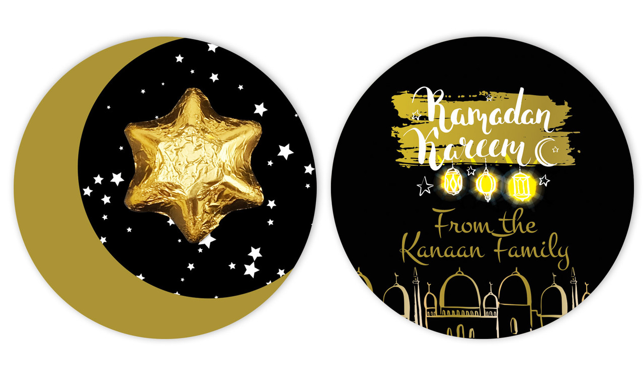 Mosque Ramadan Personalised Eid Moon Card