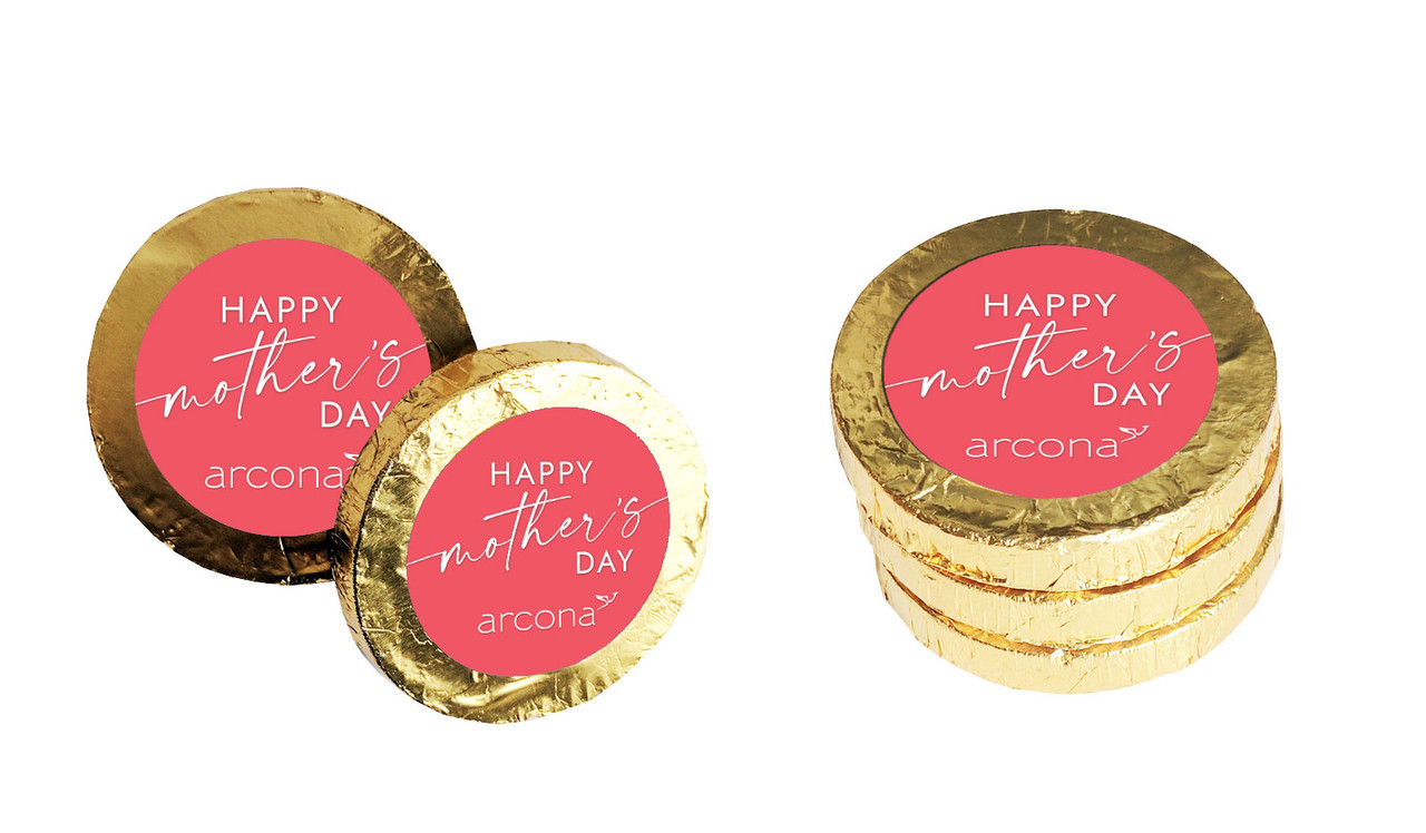 Watermelon Pink Mothers Day Chocolate Coin