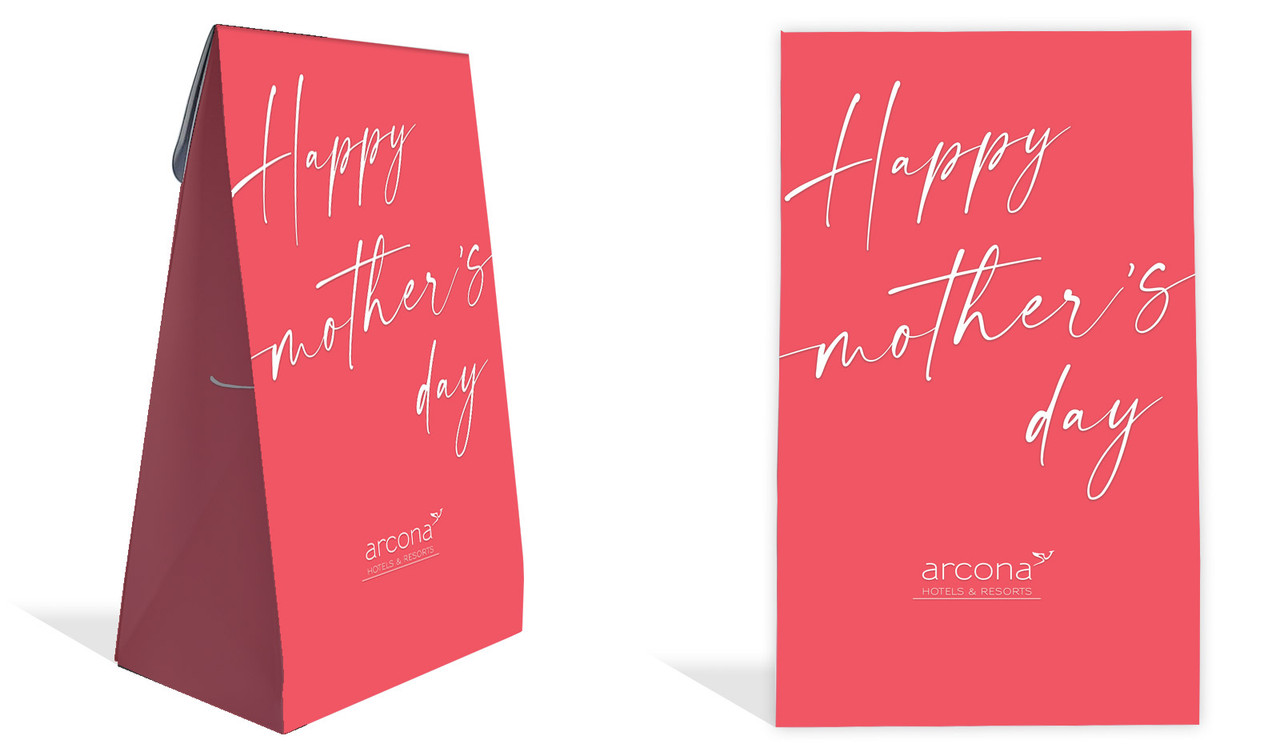 Watermelon Pink Mothers Day Personalised Gusset Favour Bag