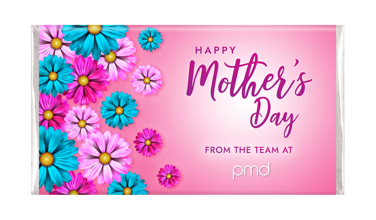Gerberas Mother's Day Personalised Chocolate Bars