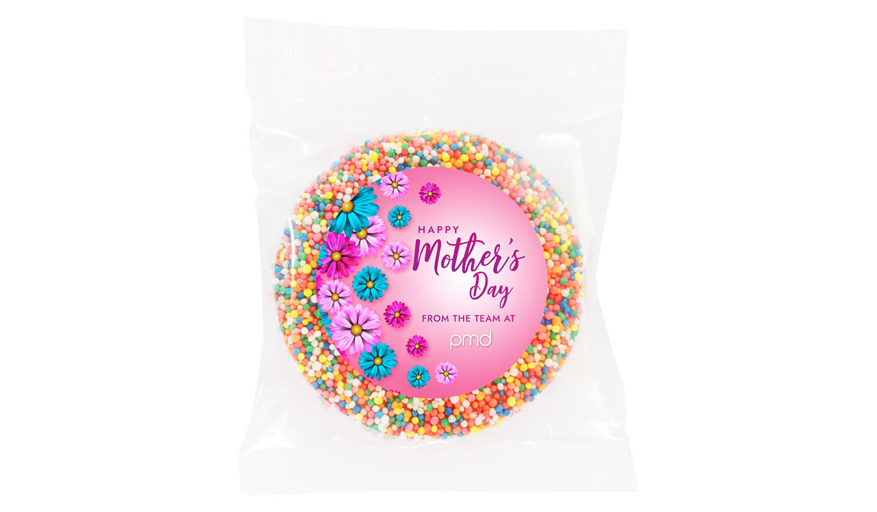 Gerberas Mother's Day Personalised Chocolate Freckle