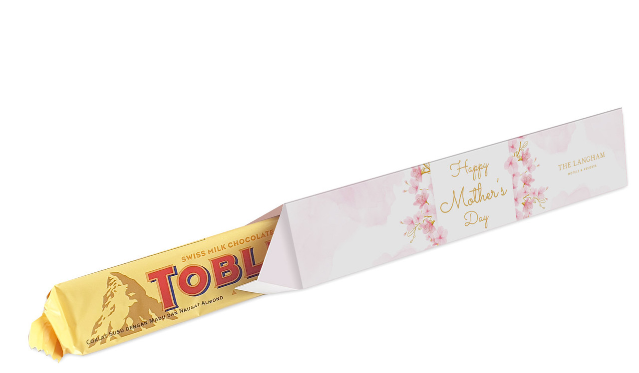 Beautiful Blossoms Personalised Toblerone Bar Box For Mother's Day