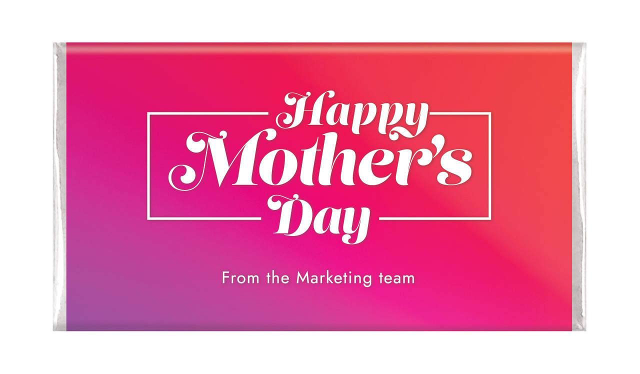 Pink And Purple Mother's Day Personalised Chocolate Bars