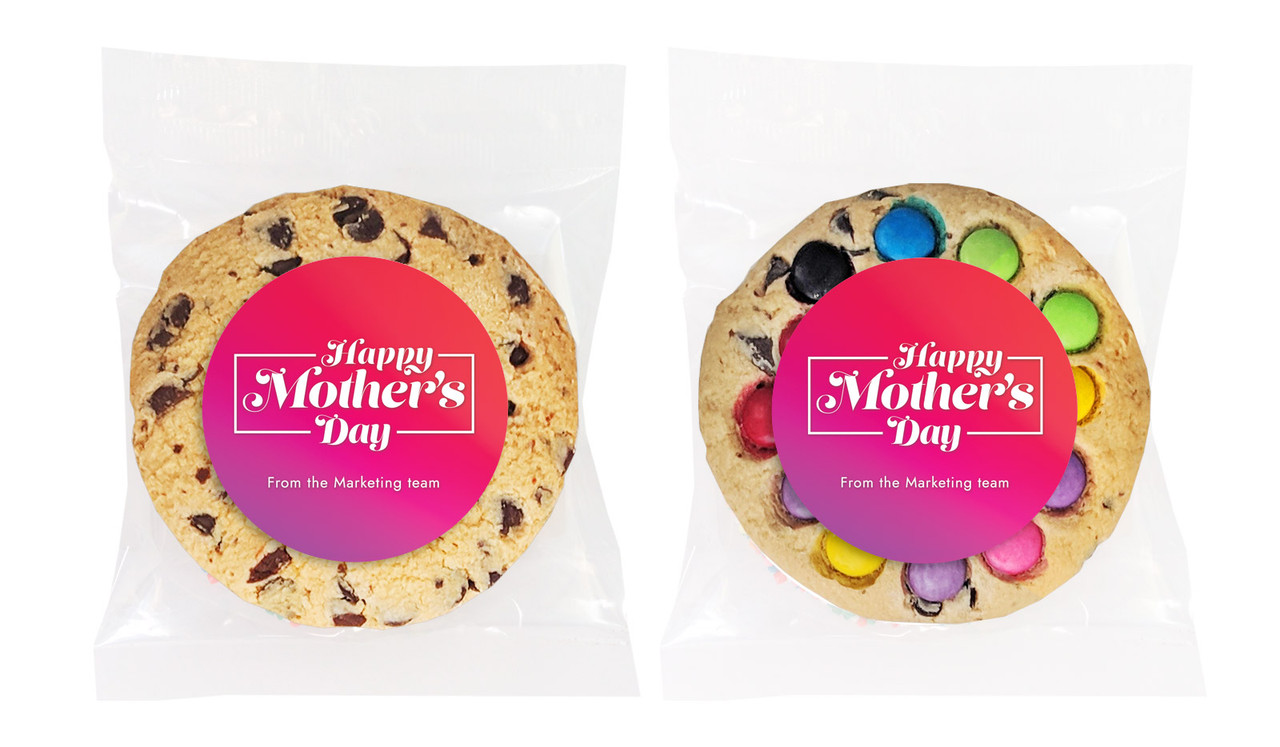 Pink And Purple Mother's Day Personalised Day Cookie