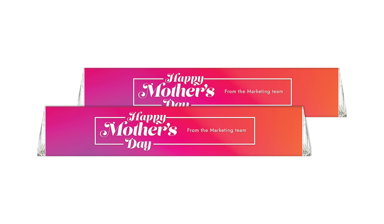 Pink And Purple Personalised Toblerone Mother's Day Chocolates 50g