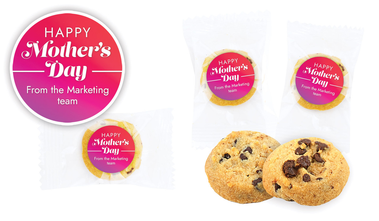 Pink And Purple Mothers Day Personalised Cookie 5g