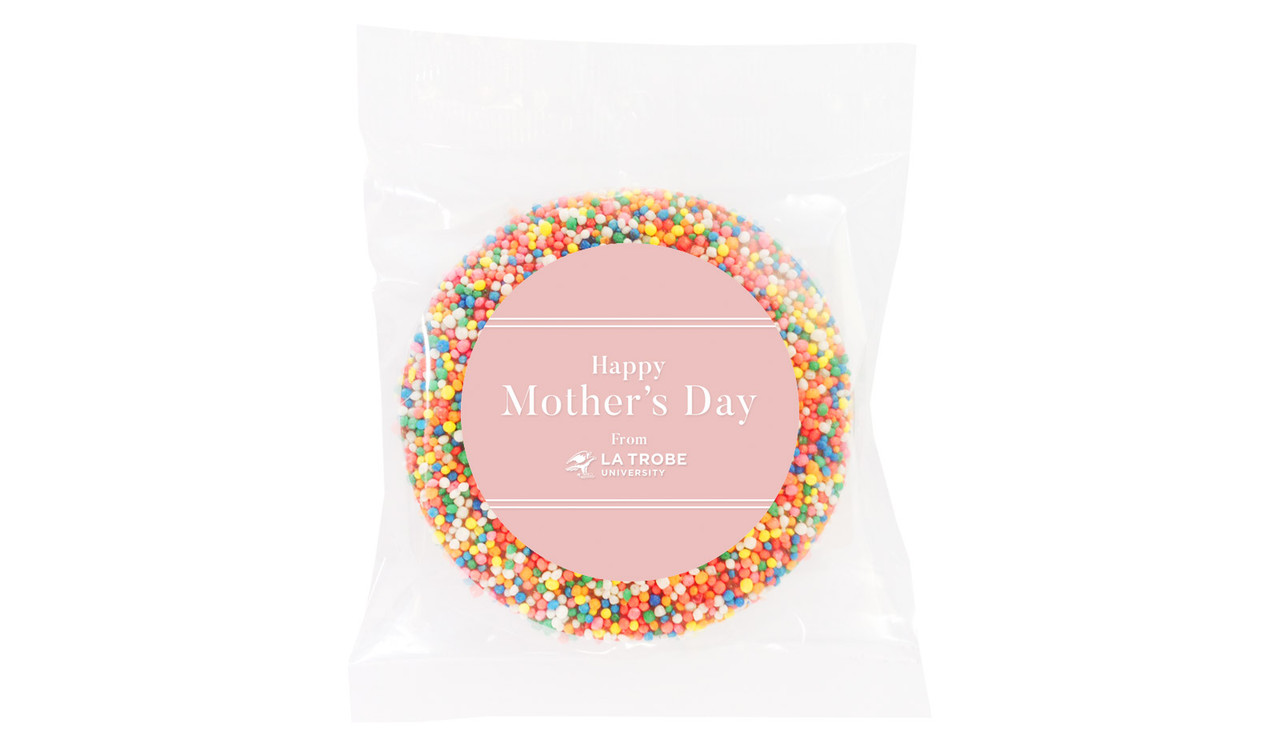 Simple Pink Mother's Day Personalised Chocolate Freckle
