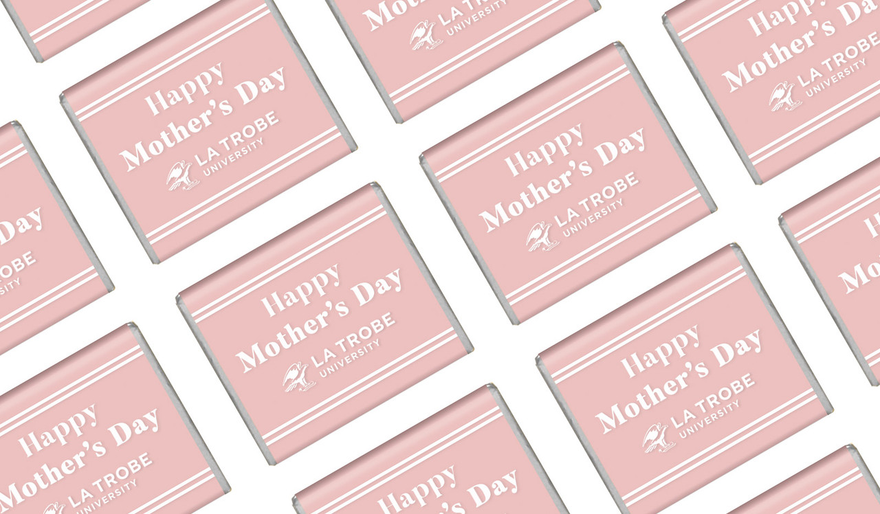 Simple Pink Mother's Day Custom Mini Chocolates