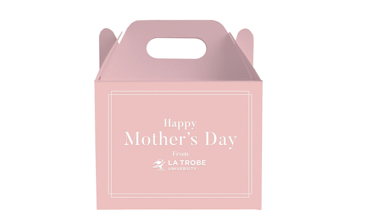 Simple Pink Mothers Day Personalised Gable Favour Box