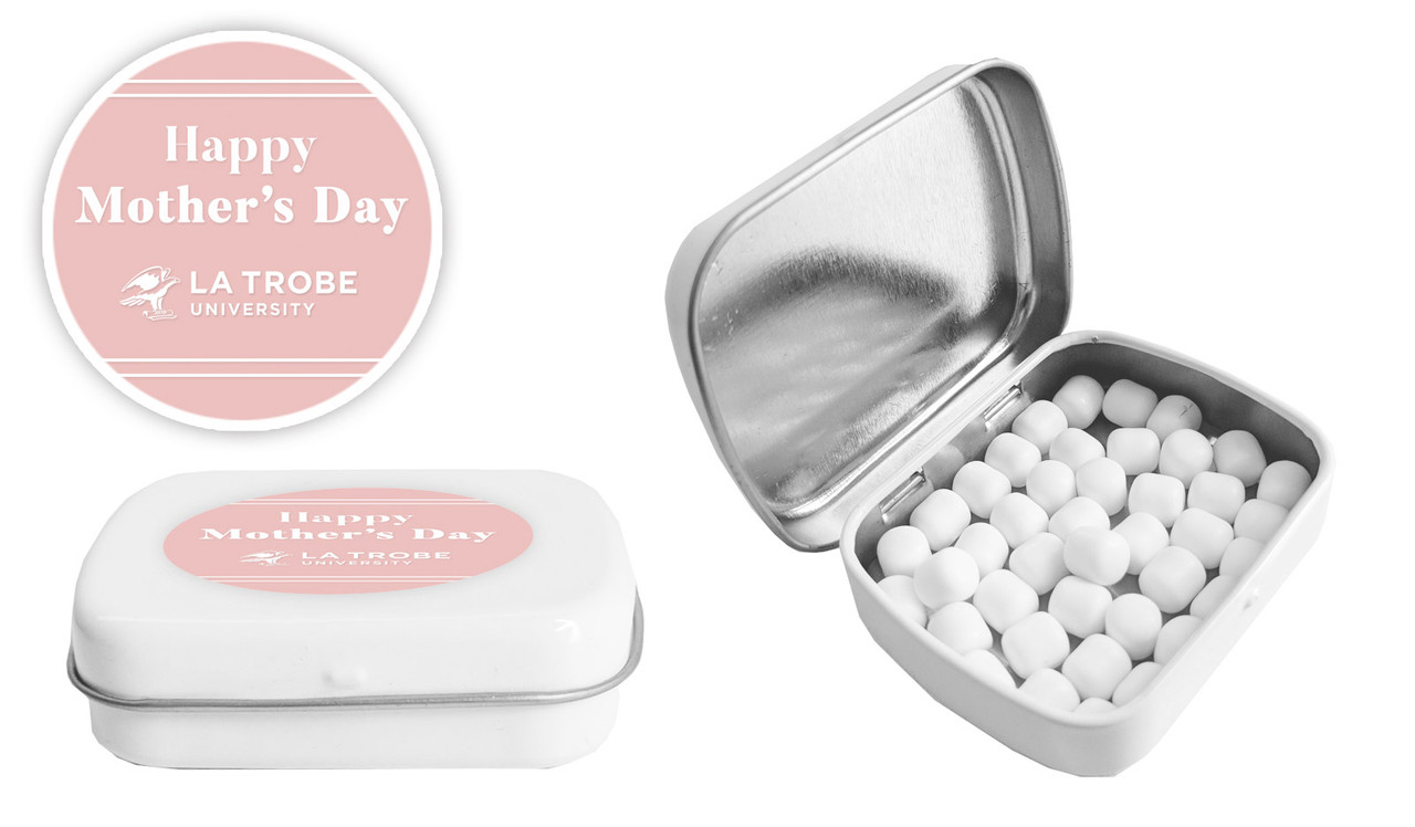 Simple Pink Mothers Day Personalised Mint Tins