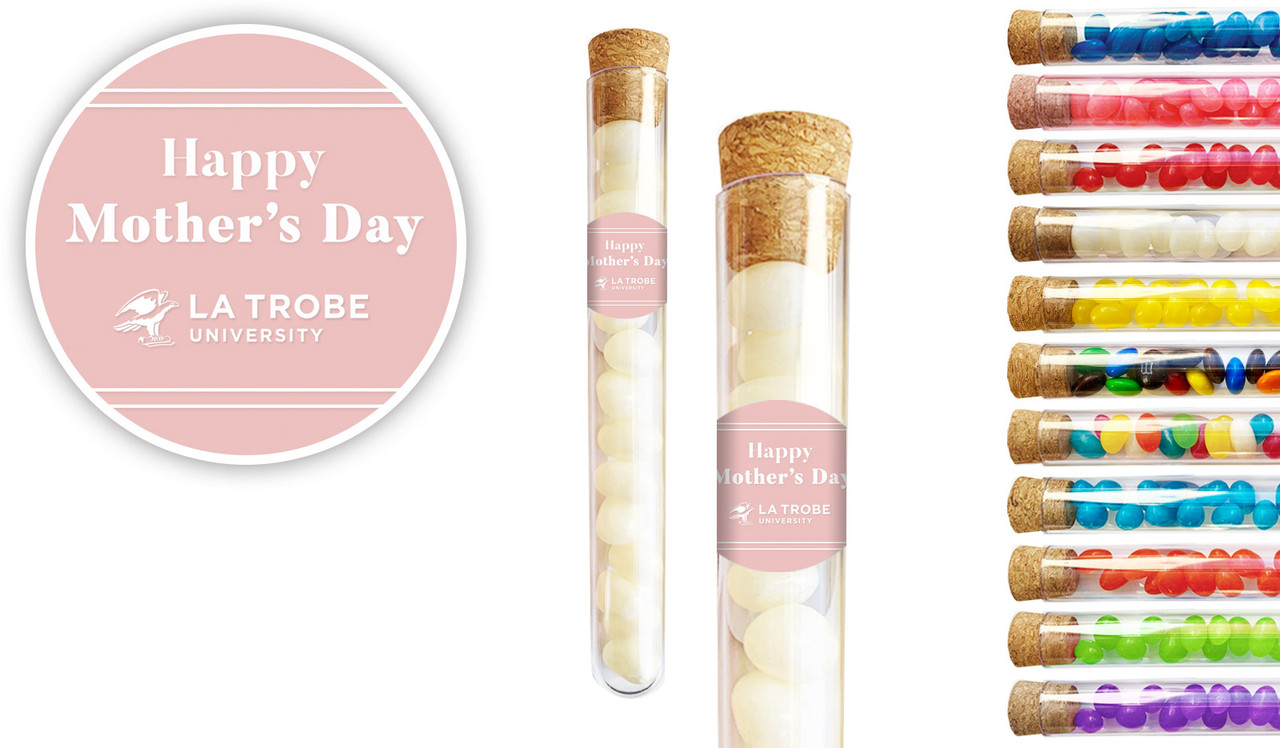 Simple Pink Mothers Day Personalised Test Tubes