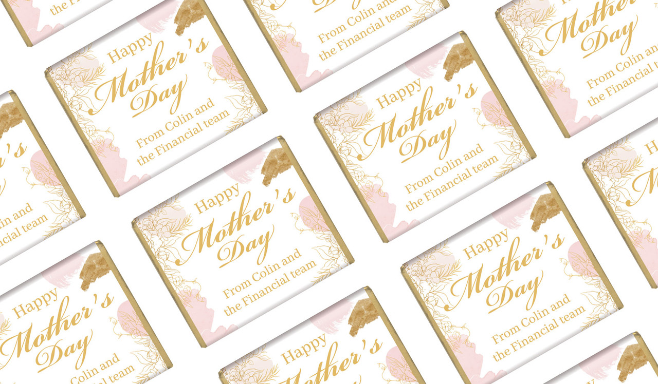 Watercolour Mother's Day Custom Mini Chocolates
