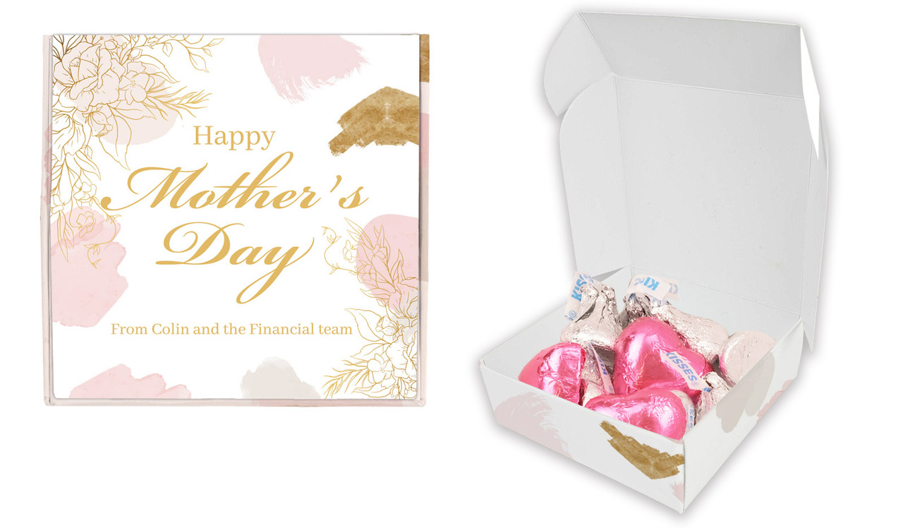 Watercolour Mother's Day Hugs And Kisses Box