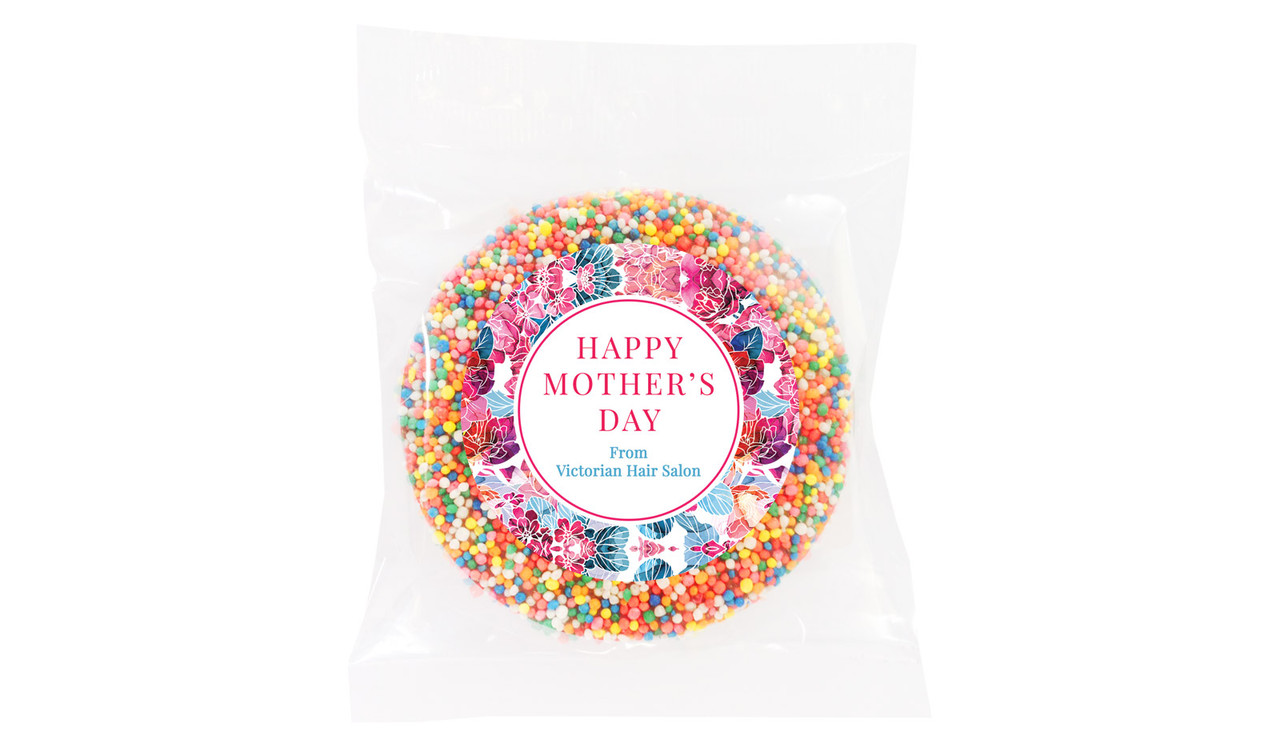 Seamless Floral Mother's Day Personalised Chocolate Freckle