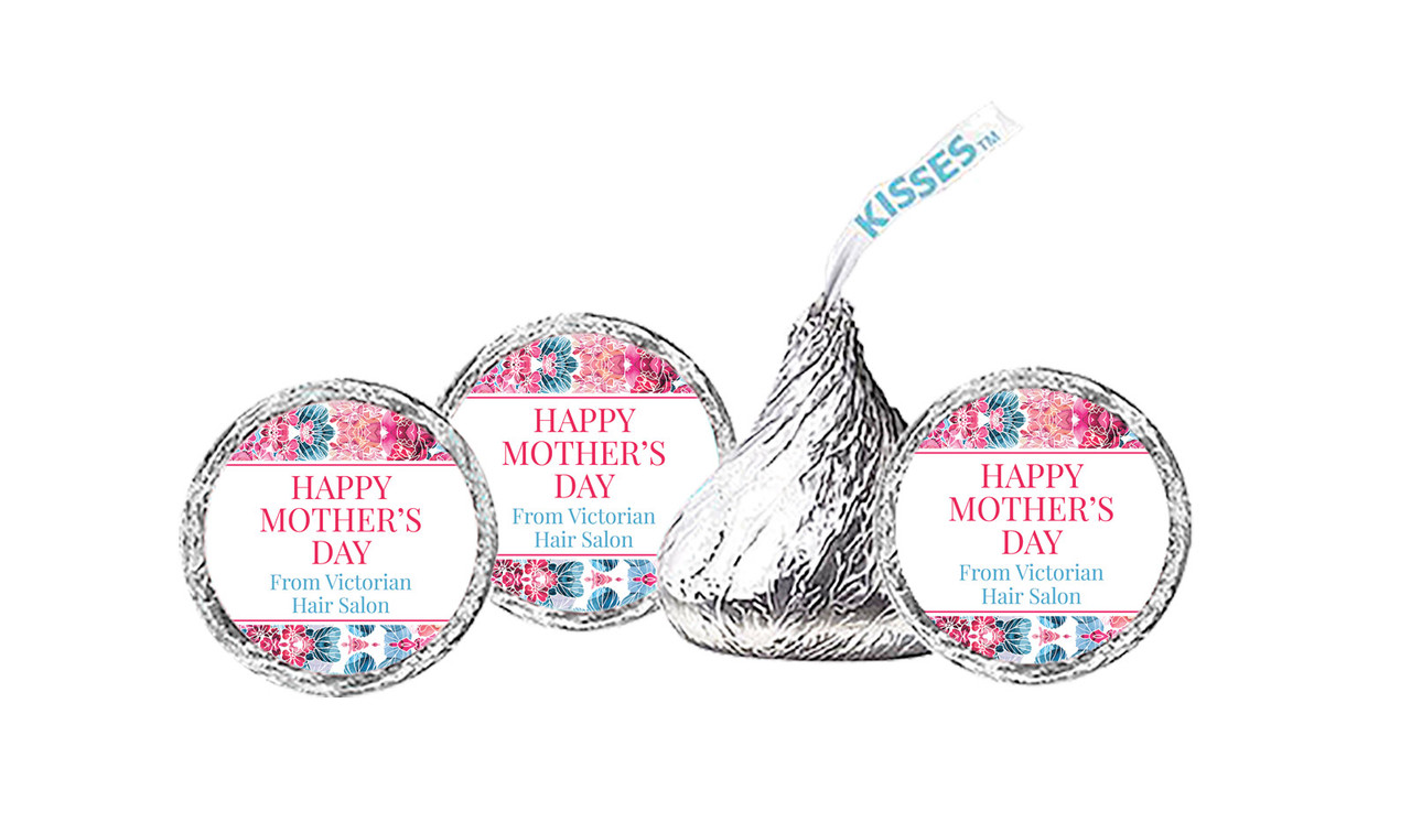 Seamless Floral Mothers Day Personalised Hersheys Kisses