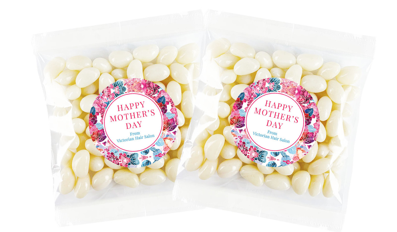 Seamless Floral Mothers Day Personalised Lolly Bag