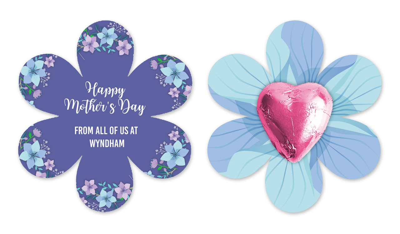 Dusk Flowers Personalised Mother's Day Flower Card