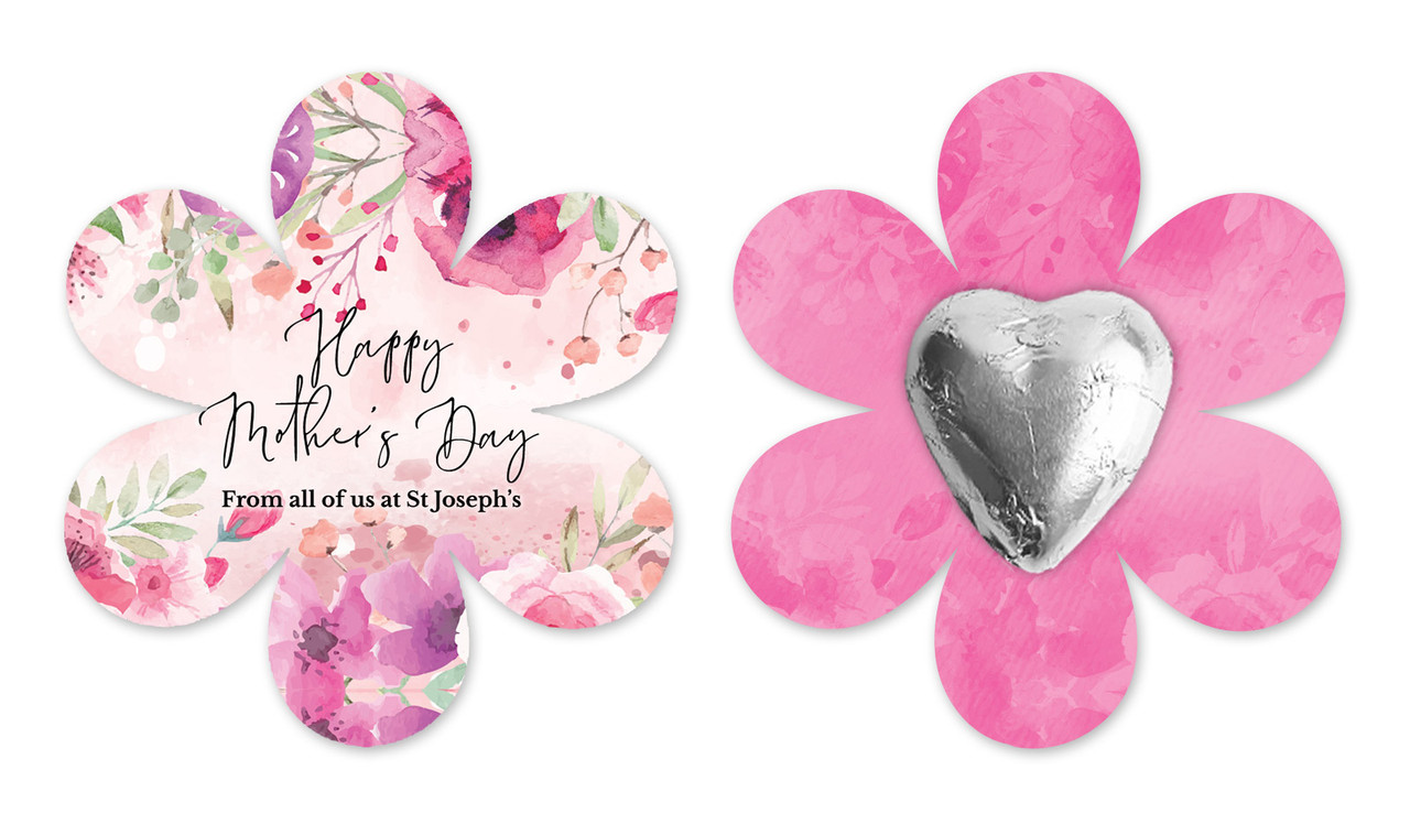 Floral Watercolour Custom Mother's Day Flower Card